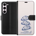 Pikkukuva 1 / 3: Yhteensopiva Lompakkokotelo Samsung Galaxy S23 Ranskalaisia aamuja vastaleivottujen croissantien kera