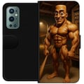Miniatyrbillede 1 af 3: Kompatibel Tegnebogsetui til OnePlus 9 Pro Italiensk Brainrot-illustration – Humoristisk træfigur i unik kunststil