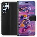 Pikkukuva 1 / 3: Yhteensopiva Lompakkokotelo Samsung Galaxy S22 Ultra 5G Futuristinen K-pop-tyttöryhmä Demon Huntersista neon kaupungissa, jossa on popkulttuuria ja s
