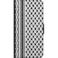 Miniatyrbillede 3 af 3: Kompatibel Tegnebogsetui til OnePlus 9 Pro Palæstinensisk mønster - inspireret af traditionel stil keffiyeh-stof
