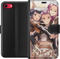 Pikkukuva 1 / 3: Yhteensopiva Lompakkokotelo Apple iPhone SE (2022) K-Pop Demon Huntersin kultainen ja musta anime-trio – voimakas K-pop-henkinen e-urheiludesign yksi