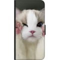 Miniatyrbild 2 av 2: Kompatibelt Plånboksfodral till Samsung Galaxy A20s Katt Hej