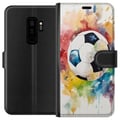 Miniatyrbillede 1 af 3: Kompatibel Tegnebogsetui til Samsung Galaxy S9+ Fodbold
