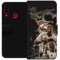 Miniatyrbild 1 av 2: Kompatibelt Plånboksfodral till Samsung Galaxy A20s Vinicius Junior Real Madrid Brasilien explosiv tekniker som skapar målchanser och driver spelet f