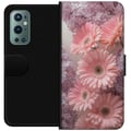Miniatyrbilde 1 av 3: Kompatibelt Lommeboketui til OnePlus 9 Pro Rosa blomster blomstermønsterdesign