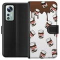 Miniatyrbilde 1 av 3: Kompatibelt Lommeboketui til Xiaomi 12 Nutella Kawaii Dessert Søt Søt