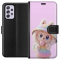Miniatyrbillede 1 af 3: Kompatibel Tegnebogsetui til Samsung Galaxy A52s 5G Rainbow Bunny Cutie – sødt motiv med pastelfarver og sød figur i hættetrøje