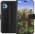 Pikkukuva 1 / 3: Yhteensopiva Lompakkokotelo Samsung Galaxy A32 5G MineCraft