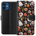 Pikkukuva 1 / 3: Yhteensopiva Lompakkokotelo Apple iPhone 12 mini Halloween Kurpitsat Haamupuku Naamio