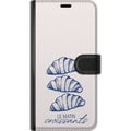 Pikkukuva 3 / 3: Yhteensopiva Lompakkokotelo Samsung Galaxy S22 Ultra 5G Ranskalaisia aamuja vastaleivottujen croissantien kera