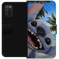Miniatyrbilde 1 av 2: Kompatibelt Lommeboketui til Samsung Galaxy A03s Stitch mobildeksel med palmer i søtt vennskapsdesign.