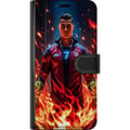 Pikkukuva 3 / 3: Yhteensopiva Lompakkokotelo Apple iPhone 12 mini Ronaldo Inferno - jalkapallolegenda liekeissä