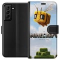 Miniatyrbild 1 av 3: Kompatibelt Plånboksfodral till Samsung Galaxy S21+ 5G A Minecraft Movie