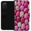 Miniatyrbilde 1 av 2: Kompatibelt Lommeboketui til Samsung Galaxy A03s Rosa marmorsteiner luksuriøst pastellmønster med blank overflate perfekt for moderne og chic design