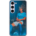 Pikkukuva 1 / 3: Yhteensopiva Puhelinkuori Samsung Galaxy S23 Erling Haaland Manchester City jalkapallo juliste Norja hyökkääjä kärkihyökkääjä Premier League maalinte