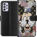 Miniatyrbild 1 av 3: Kompatibelt Plånboksfodral till Samsung Galaxy A52s 5G Mickey Mouse