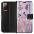 Miniatyrbillede 1 af 3: Kompatibel Tegnebogsetui til Samsung Galaxy S20 FE K-Pop Demon Hunters sølvidoltrio – futuristisk K-pop-inspireret gruppedesign med glitrende scenetø