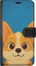 Miniatyrbild 3 av 3: Kompatibelt Plånboksfodral till Samsung Galaxy S21 Hello Corgi