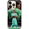 Pikkukuva 1 / 3: Yhteensopiva Puhelinkuori Apple iPhone 14 Pro Barcelona Yamal ottelupaita jalkapallo juniori