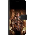 Pikkukuva 3 / 3: Yhteensopiva Lompakkokotelo Samsung Galaxy S22 Ultra 5G Stranger Things -ryhmäkuva, jossa sankarit ovat pimeässä fantasiaympäristössä ja mukana on uh