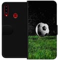 Miniatyrbild 1 av 2: Kompatibelt Plånboksfodral till Samsung Galaxy A20s Fotboll Action