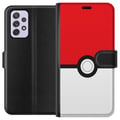 Miniatyrbilde 1 av 3: Kompatibelt Lommeboketui til Samsung Galaxy A52s 5G Classic Ball retrospilldesign i ikonisk rød og hvit stil, perfekt for spillentusiaster og en nost
