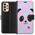 Miniatyrbillede 1 af 3: Kompatibel Tegnebogsetui til Samsung Galaxy A33 5G Regnbue Panda