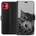 Miniatyrbilde 1 av 3: Kompatibelt Lommeboketui til Apple iPhone 11 Katt Hjerte