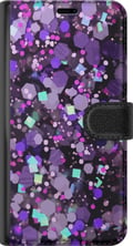 Pikkukuva 3 / 3: Yhteensopiva Lompakkokotelo Samsung Galaxy A32 5G Violetti Kimalle