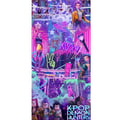 Miniatyrbillede 4 af 4: Kompatibel Tegnebogsetui til Apple iPhone 13 Pro Kpop dæmonjægere neonlys by lilla skær idolæstetik stemning