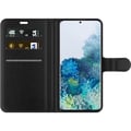Miniatyrbillede 2 af 2: Kompatibel Tegnebogsetui til Samsung Galaxy S20+ Pastelmarmor med blomster, blade og subtile gyldne detaljer i en blød komposition