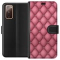 Pikkukuva 1 / 3: Yhteensopiva Lompakkokotelo Samsung Galaxy S20 FE Uniikki Vaaleanpunainen Kuosi