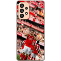 Miniatyrbilde 1 av 3: Kompatibelt Mobildeksel til Samsung Galaxy A53 5G Arsenal-illustrasjon – Martin Ødegaard i fotballdrakt, målgestdesign