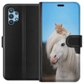 Miniatyrbillede 1 af 3: Kompatibel Tegnebogsetui til Samsung Galaxy A32 5G Ulve