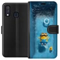 Miniatyrbillede 1 af 2: Kompatibel Tegnebogsetui til Samsung Galaxy A40 Minions Grusomme mig tegnefilm