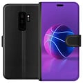 Miniatyrbillede 1 af 3: Kompatibel Tegnebogsetui til Samsung Galaxy S9+ Basketballplakat neon basketball sport glødende lilla blå retrobane atlet sportsdesign kunst