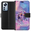 Pikkukuva 1 / 3: Yhteensopiva Lompakkokotelo Xiaomi 12 Pro Huntrix Neon Trio Kpop Demon Hunter Värikäs futuristinen design, jossa on kolme naispuolista sankaria paste