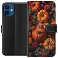 Miniatyrbilde 1 av 3: Kompatibelt Lommeboketui til Apple iPhone 12 Høstmotiv plakat gresskar halloween høst innhøsting epler rustikk dekor blomster høst sesong design