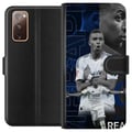 Miniatyrbild 1 av 3: Kompatibelt Plånboksfodral till Samsung Galaxy S20 FE Kylian Mbappé Real Madrid Frankrike extrem fart stark teknik och otroligt målsinne som gör hono