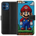 Miniatyrbilde 1 av 3: Kompatibelt Lommeboketui til Apple iPhone 12 Nintendo Super Mario plakat retro gaming 8bit pikselkunst spill klassisk spillhelt veggmaleri design fig