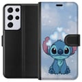 Pikkukuva 1 / 3: Yhteensopiva Lompakkokotelo Samsung Galaxy S21 Ultra 5G Stitch Hyppäävä Ilo - Hauska Suunnittelu Lahjalle