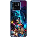 Pikkukuva 1 / 3: Yhteensopiva Puhelinkuori Xiaomi Redmi 10C Roblox-futuristinen neonmaailma, jossa on peliohjaimia, hahmoja ja valotehosteita – täydellinen kaikille p