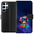 Miniatyrbilde 1 av 3: Kompatibelt Lommeboketui til Samsung Galaxy S22 Ultra 5G Roblox Space Explorer-design futuristisk romtema med fargerike detaljer spillfølelse og neon