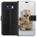 Miniatyrbild 1 av 2: Kompatibelt Plånboksfodral till Samsung Galaxy S8 Katt
