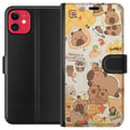 Miniatyrbilde 1 av 3: Kompatibelt Lommeboketui til Apple iPhone 11 Kawaii capybara mobilskal med gulliga djurmotiv