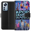 Pikkukuva 1 / 3: Yhteensopiva Lompakkokotelo Xiaomi 12 Pro Kpop Demon Hunters korealainen idolibändi juliste anime pelaaminen fantasia piirretty retrotyyli fanitaide