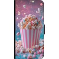 Miniatyrbilde 3 av 3: Kompatibelt Lommeboketui til OnePlus 9 Pro Retro popcorn design snacks økologisk samleobjekt
