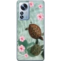 Miniatyrbillede 1 af 3: Kompatibel Mobilcover til Xiaomi 12 Pro Skildpadder og hibiscus tropisk design med blomster og vand rolig feriestemning inspireret af hav og paradis