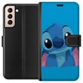 Miniatyrbilde 1 av 3: Kompatibelt Lommeboketui til Samsung Galaxy S21 Stitch Blå
