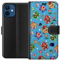 Pikkukuva 1 / 3: Yhteensopiva Lompakkokotelo Apple iPhone 12 mini Nintendo Mario Switch -pelihahmo